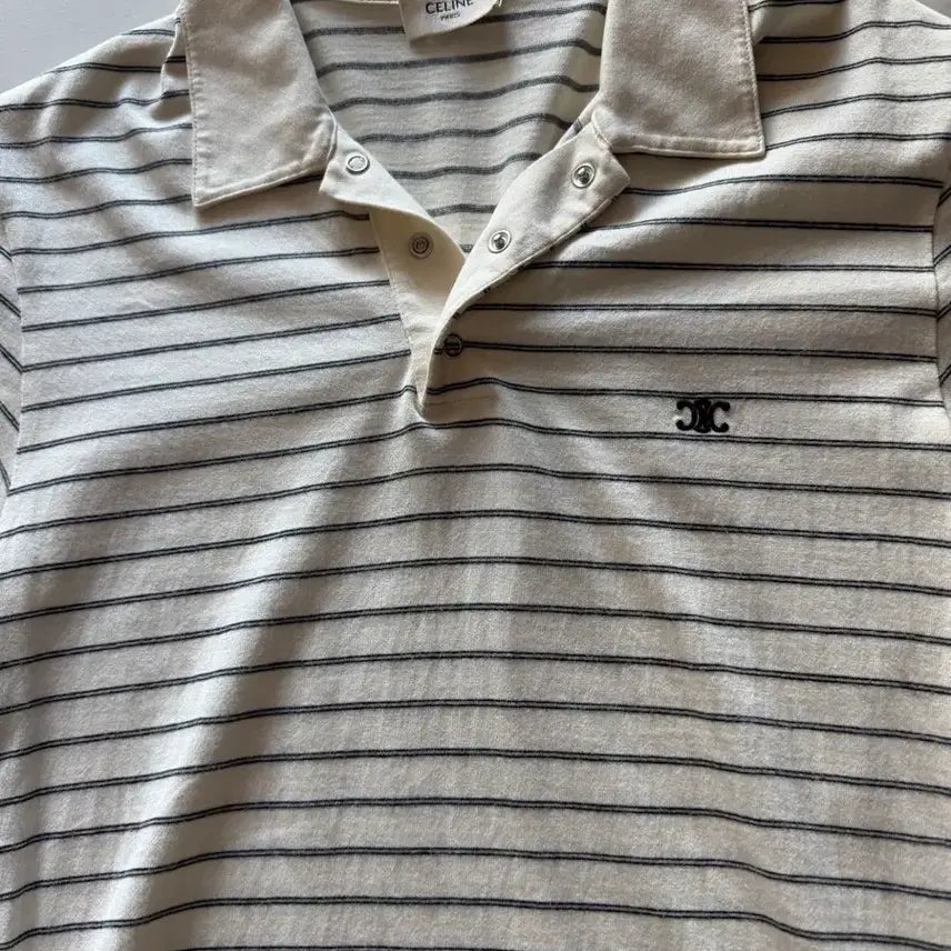 [BUNJANG] Celine Triomphe Caravan Short Sleeve Shirt / 셀린느 남성 트리옹프 카라반팔 티셔츠 s (매장판)