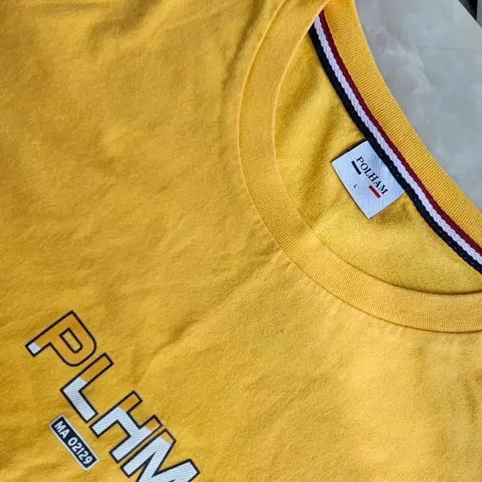 [BUNJANG] PLHM Yellow Short Sleeve T-shirt / PLHM 반팔 티셔츠 옐로우