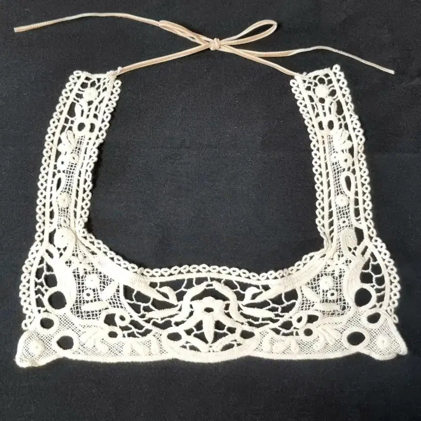 [BUNJANG] Vintage Cotton Lace Collar / 빈지티 코튼 레이스 카라