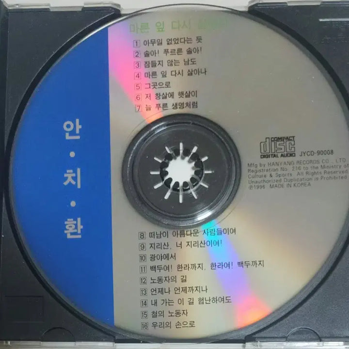 [BUNJANG] Ahn Chi Hwan 3CD Album Set / [3CD] 안치환 앨범 안치환1+2, 마른 잎 다시 살아나, 노스탈지아