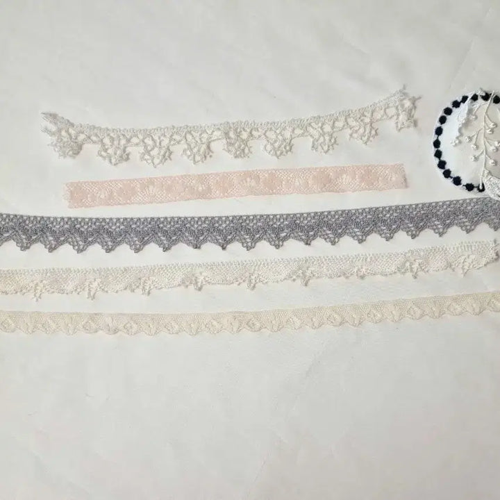 [BUNJANG] Antique French Lace and Brooch Set / 앤틱 프랑스 레이스,브로치 세트