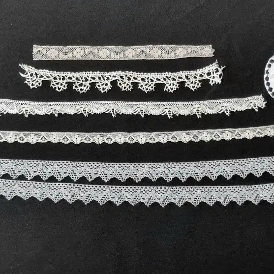 [BUNJANG] Antique French Lace and Brooch Set / 앤틱 프랑스 레이스,브로치 세트