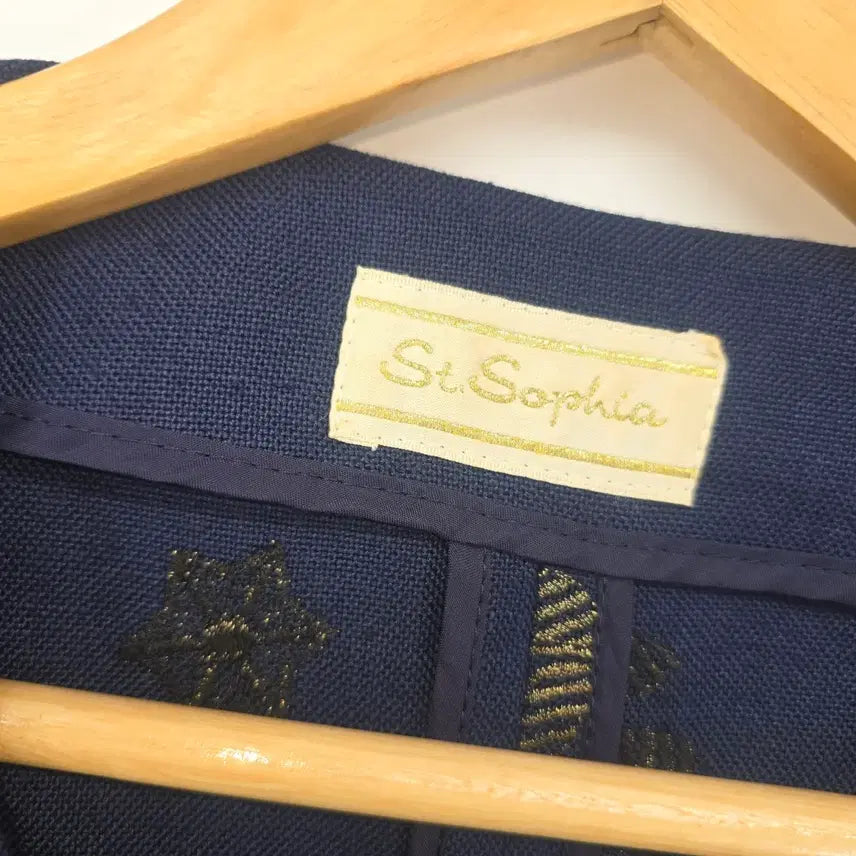 [BUNJANG] Vintage Gold Embroidered Navy Jacket / 일본빈티지 고급스러운 골드 자수 디테일이 자켓 [B20635]