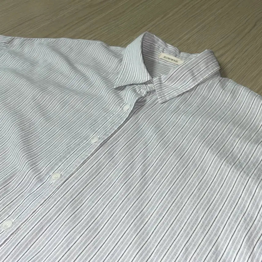 [BUNJANG] Slow and French, Striped &amp; Checked Short Sleeve Shirts / 에이블리 슬로우앤드 반팔 셔츠 스트라이프 셔츠 체크 셔츠