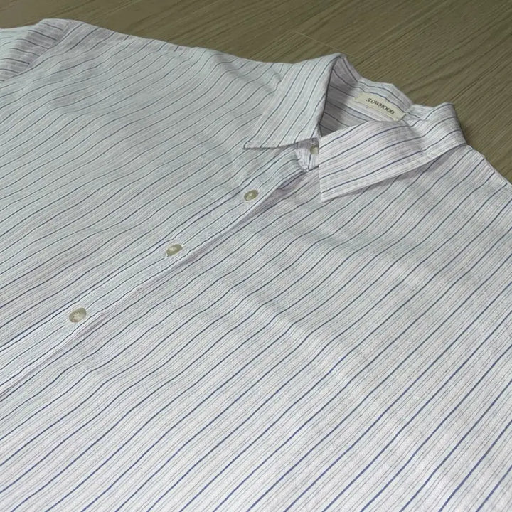 [BUNJANG] Slow and French, Striped &amp; Checked Short Sleeve Shirts / 에이블리 슬로우앤드 반팔 셔츠 스트라이프 셔츠 체크 셔츠