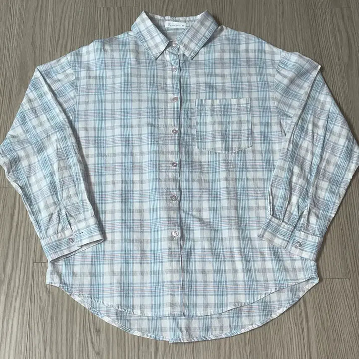 [BUNJANG] Slow and French, Striped &amp; Checked Short Sleeve Shirts / 에이블리 슬로우앤드 반팔 셔츠 스트라이프 셔츠 체크 셔츠
