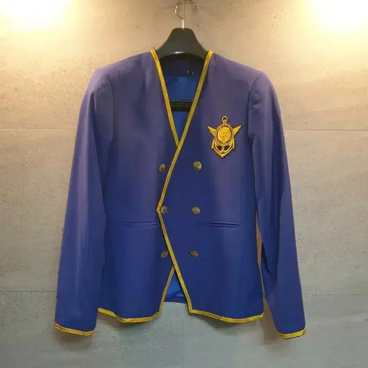 [BUNJANG] Luxury Anchor Patch Blue Jacket / 초럭셔리. 앵커 와펜. 블루 자켓.