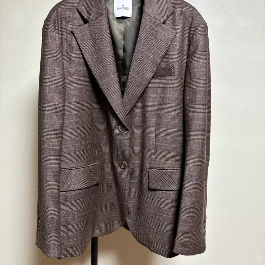 [BUNJANG] AVA MOLLI Check Wool Blazer Jacket M / 아바몰리 AVA MOLLI 체크 울 블레이저 자켓 M_1회 착용
