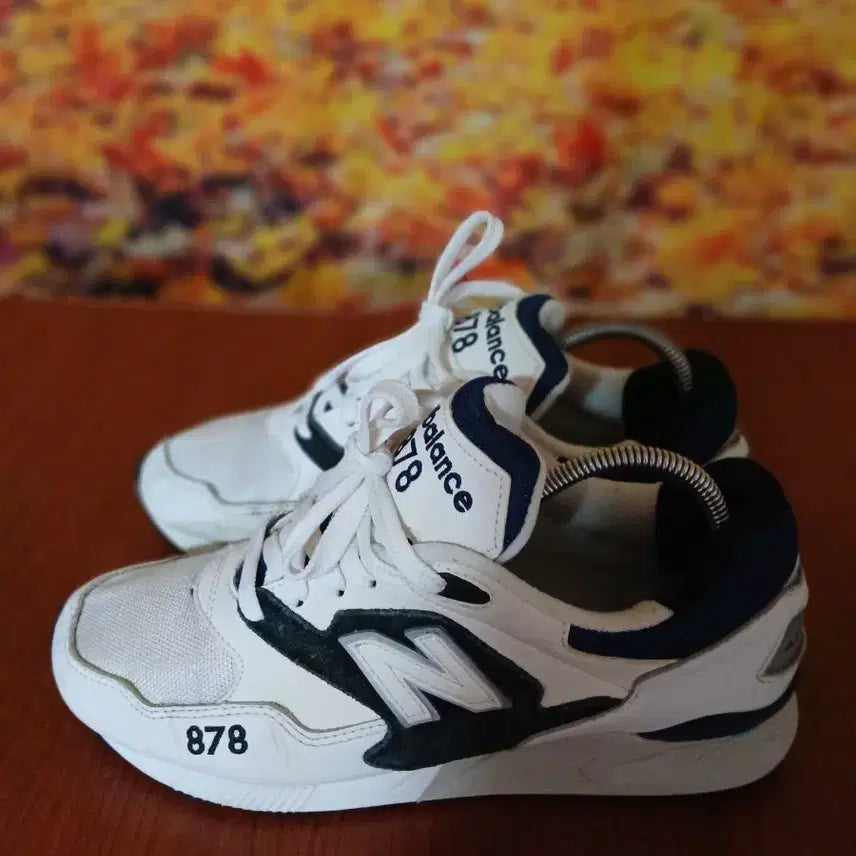 [BUNJANG] New Balance 878 White and Black Sneakers 250 / 뉴발란스 878 흰검 스니커즈 250
