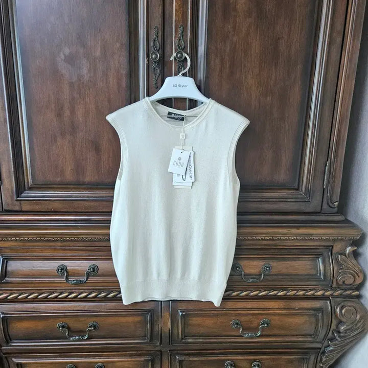 [BUNJANG] Gobico Silk Cashmere Ivory Vest / 새상품)고비고요 실크캐시미어 100  아이보리베스트 66.88
