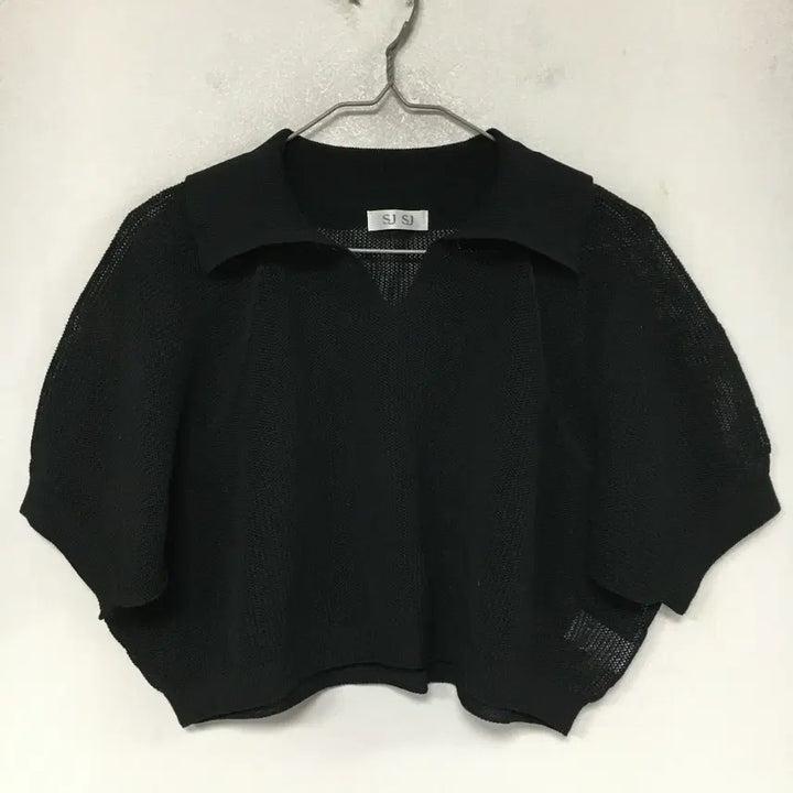 [BUNJANG] SJSJ 24SS Mesh Crop Knit F / SJSJ 에스제이 24SS 메쉬 크롭 니트 F