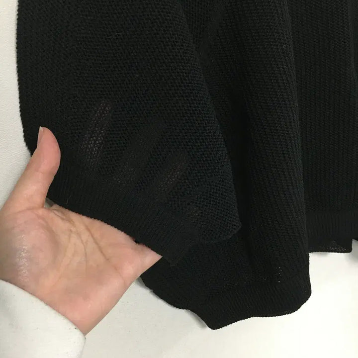 [BUNJANG] SJSJ 24SS Mesh Crop Knit F / SJSJ 에스제이 24SS 메쉬 크롭 니트 F