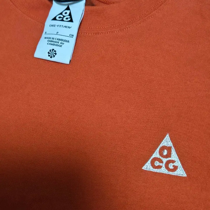 [BUNJANG] Nike ACG Orange Short Sleeve T-Shirt / 나이키 ACG 오렌지 반팔 티셔츠