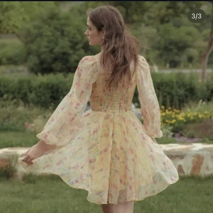 [BUNJANG] Dundrop Han So-hee Floral Sheer Dress / 한소희착용)) 던드롭 시스루 플라워 원피스 M사이즈