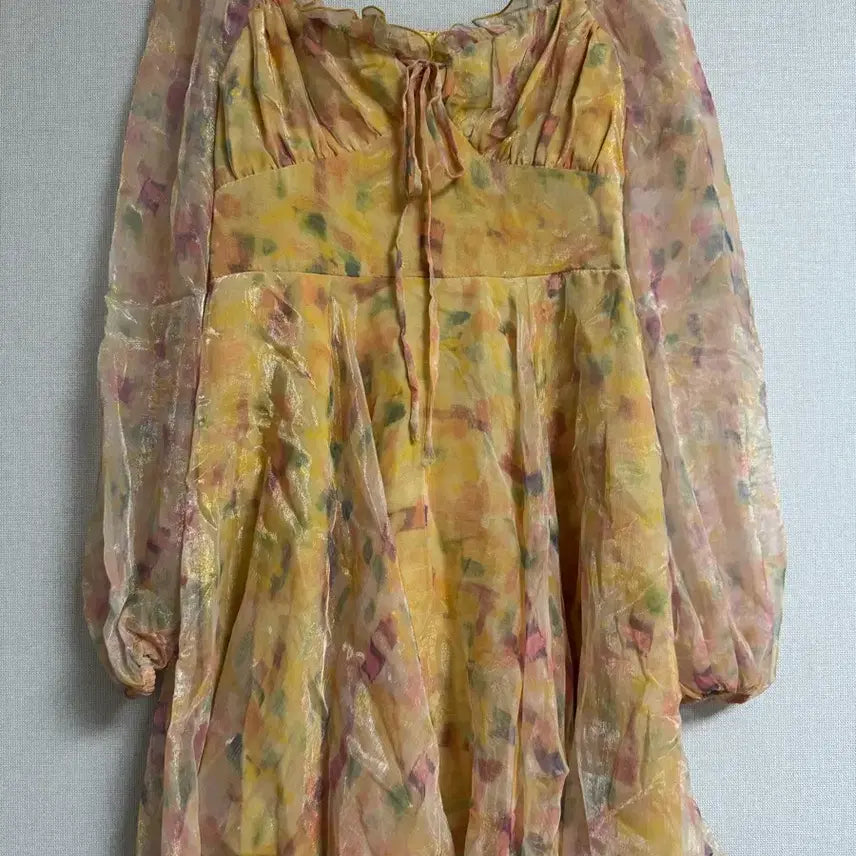 [BUNJANG] Dundrop Han So-hee Floral Sheer Dress / 한소희착용)) 던드롭 시스루 플라워 원피스 M사이즈