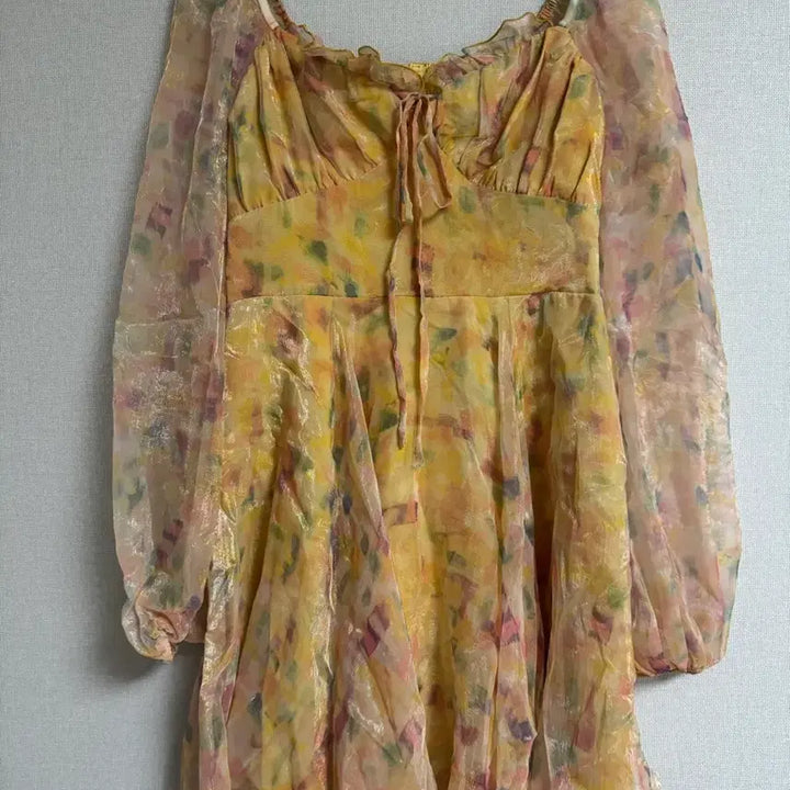 [BUNJANG] Dundrop Han So-hee Floral Sheer Dress / 한소희착용)) 던드롭 시스루 플라워 원피스 M사이즈