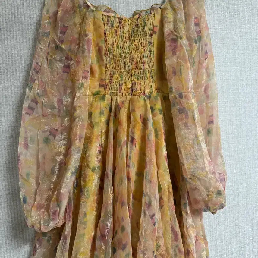 [BUNJANG] Dundrop Han So-hee Floral Sheer Dress / 한소희착용)) 던드롭 시스루 플라워 원피스 M사이즈