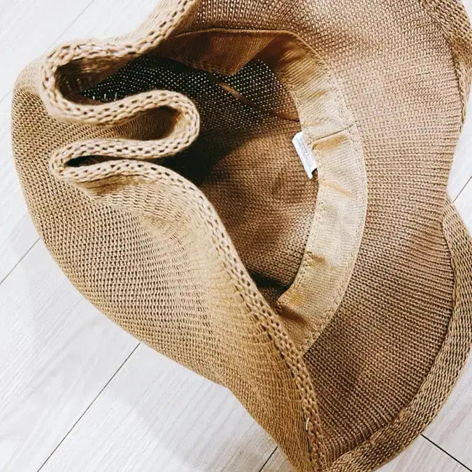 [SOLD OUT] 라피아 버킷햇 와이어 벙거지 모자 새제품