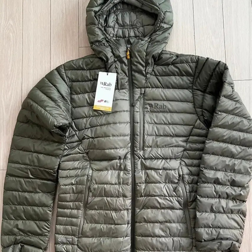 [BUNJANG] Rab Microlight Alpine Lightweight Padded Jacket Khaki / [L] Rab 랩 마이크로라이트 알파인 경량 패딩 카키 새상품