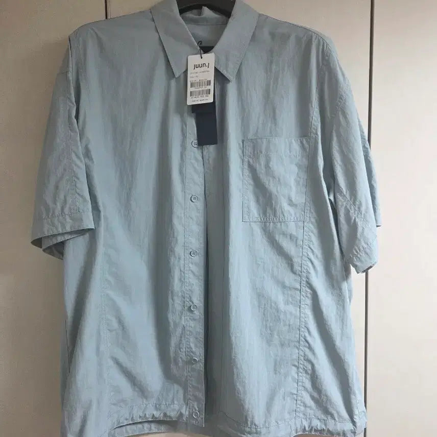 [BUNJANG] Juun.J Nylon Coach Short Sleeve Shirt L / (새상품) 준지 나일론 코치 반팔 셔츠 L