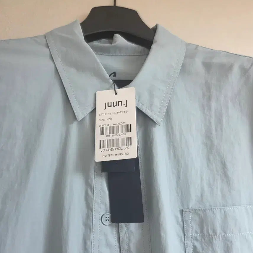 [BUNJANG] Juun.J Nylon Coach Short Sleeve Shirt L / (새상품) 준지 나일론 코치 반팔 셔츠 L