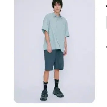 [BUNJANG] Juun.J Nylon Coach Short Sleeve Shirt L / (새상품) 준지 나일론 코치 반팔 셔츠 L
