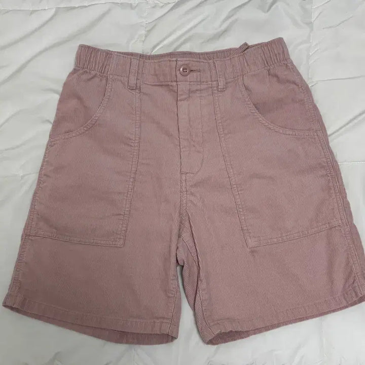 [BUNJANG] Uniqlo Corduroy Pink Shorts S / 유니클로 코듀로이 핑크 반바지 숏팬츠 S