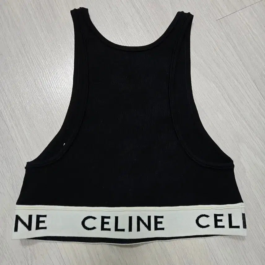 [BUNJANG] Celine Athletic Mesh Bra Top/T-shirt Black Cream M Size / 셀린느 애슬레틱 메쉬 브라탑/티셔츠 블랙 크림 M사이즈