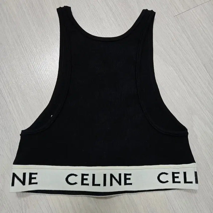 [BUNJANG] Celine Athletic Mesh Bra Top/T-shirt Black Cream M Size / 셀린느 애슬레틱 메쉬 브라탑/티셔츠 블랙 크림 M사이즈