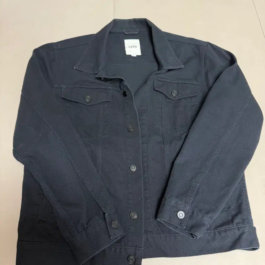 [BUNJANG] Topten Cotton Trucker Jacket (Black) / [105]탑텐 코튼 트리커 자켓 블랙