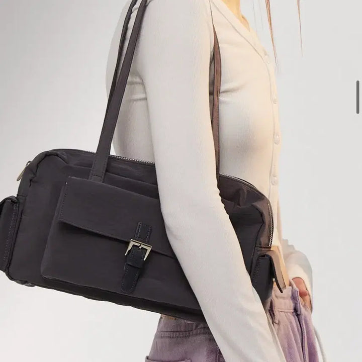 [BUNJANG] Ordinary Holiday Belt Pocket Boston Bag Tote Bag / 오디너리 홀리데이 벨트 포켓 보스턴백 토트백