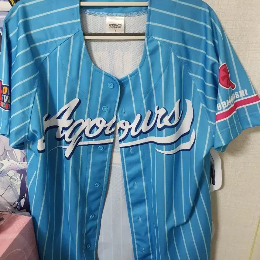 [BUNJANG] Love Live! Sunshine!! Kurosawa Ruby Baseball Uniform Shirt / 러브라이브 선샤인 쿠로사와 루비 야구 유니폼 셔츠
