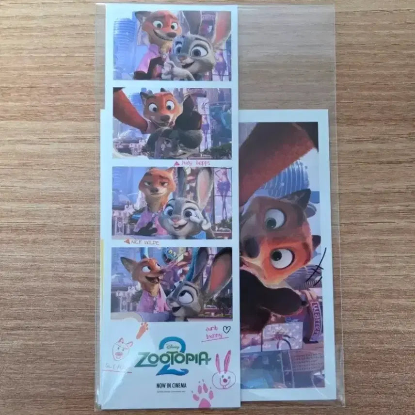 [BUNJANG] Zootopia 2 Fourth Week Movie Polaroid + Four-Cut Photo / 주토피아2 4주차 영화 특전 폴라로이드 + 네컷포토