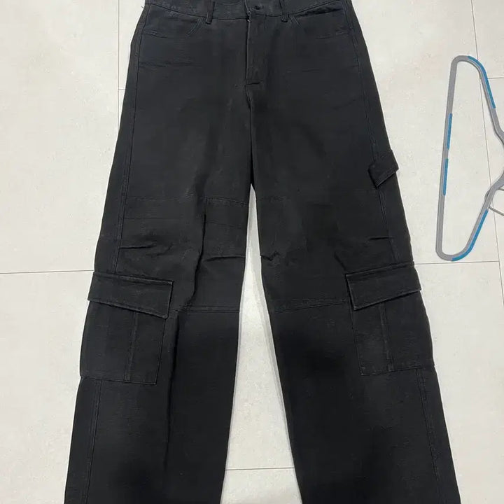 [BUNJANG] 9999 Archive Oblique Pocket Wide Cargo Pants / 9999아카이브 오블리크 포켓 와이드 카고 팬츠