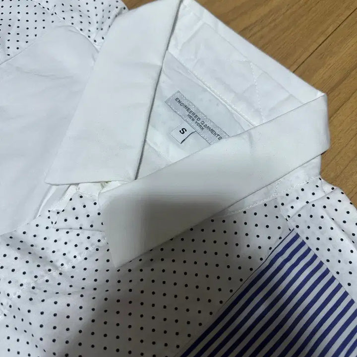 [BUNJANG] Engineered Garments Striped Dot Pattern Shirt / 엔지니어드가먼츠 셔츠 (새제품)