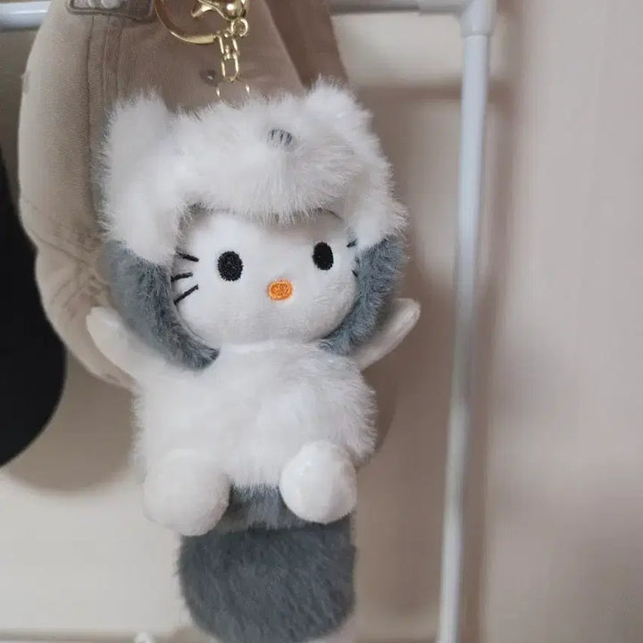 [BUNJANG] Kitty Raccoon &amp; Husky Keychain / 너구리 키티,허스키 키티 키링