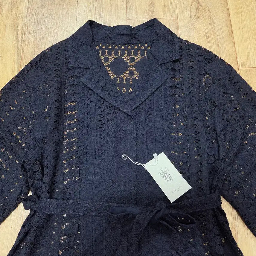 [BUNJANG] BLBT Lace Shirt Dress / 비엘비티(BLBT) 레이스 셔츠원피스 55-66 새상품