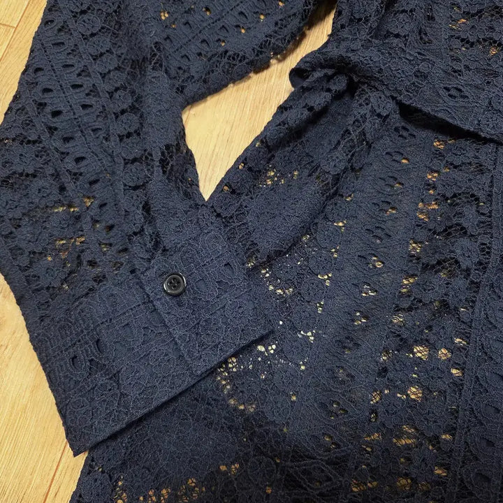 [BUNJANG] BLBT Lace Shirt Dress / 비엘비티(BLBT) 레이스 셔츠원피스 55-66 새상품