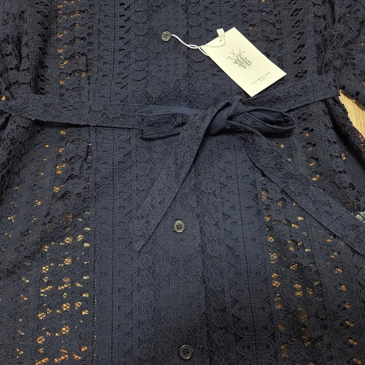 [BUNJANG] BLBT Lace Shirt Dress / 비엘비티(BLBT) 레이스 셔츠원피스 55-66 새상품