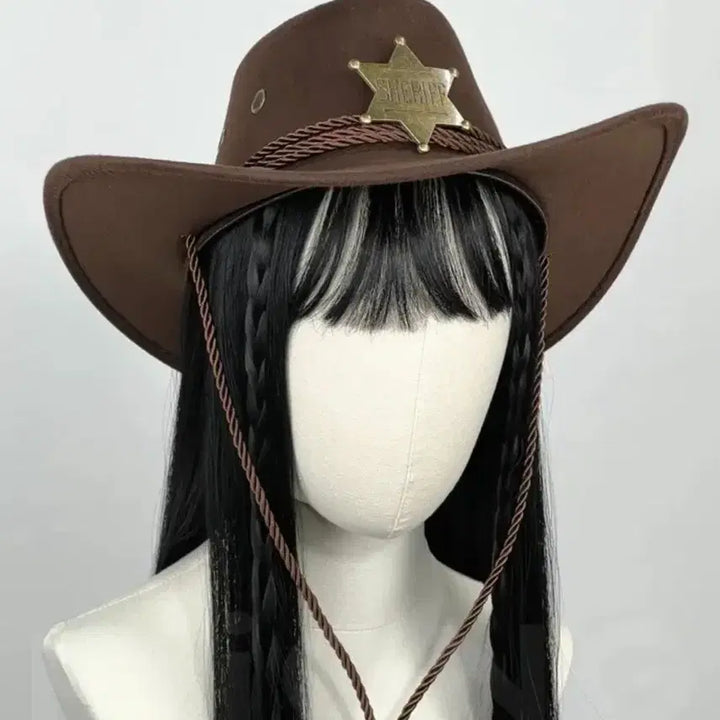 [BUNJANG] Cowgirl Cowboy Hat Beige / 카우걸, 카우보이 모자 (배송비 포함 가격)