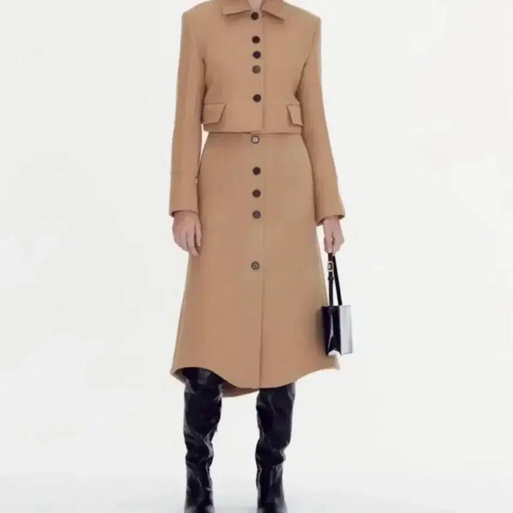 [BUNJANG] Recto Virgin Wool Jacket Skirt Set / 렉토 버진 울 자켓 스커트 셋업