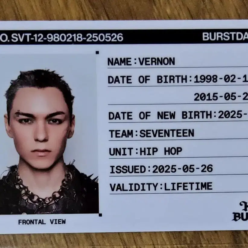 [BUNJANG] SEVENTEEN Vernon Happy Birthday ID Card / 세븐틴 happy burstday ID카드 버논