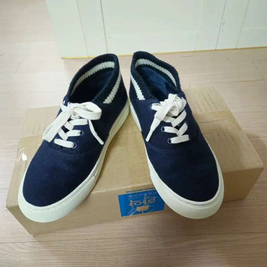 [BUNJANG] Tory Burch Sport Navy Sneakers (5.5) - Women&