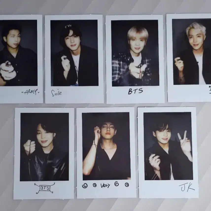[BUNJANG] BTS Polaroid (7) + Proof Album Photocard (7) Bundle Set / 방탄 폴라로이드(7장)+Proof 앨범 포토카드(7장)일괄양도