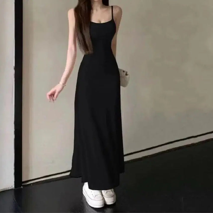 [BUNJANG] High-Waist Sleeveless Maxi Dress - L / 하이웨스트 나시 롱원피스-L