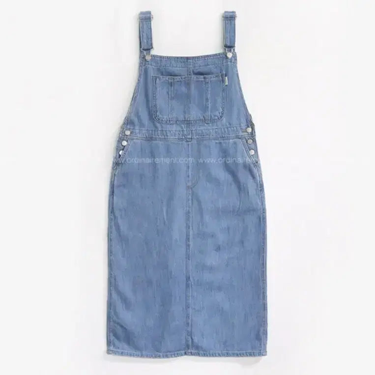 [SOLD OUT] 데님 롱 원피스 멜빵 청원피스