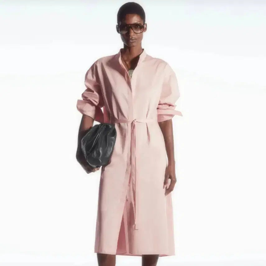 [BUNJANG] COS Oversized Grandad Collar Shirt Dress / COS 오버사이즈 그랜대드 칼라 셔츠원피스 프리사이즈