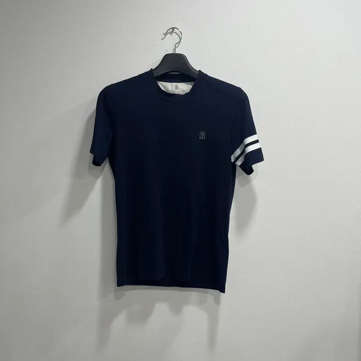 [BUNJANG] Brunello Cucinelli Navy Short Sleeve Shirt / {S Size} 브루넬로 쿠치넬리 네이비 반팔