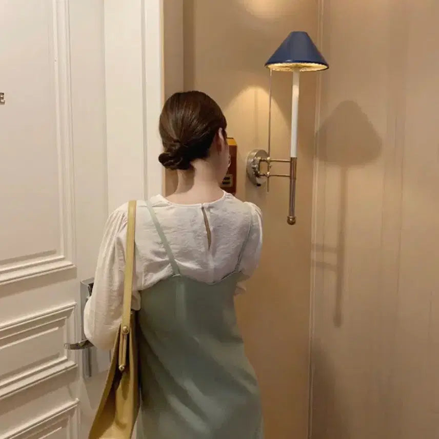 [BUNJANG] OneLog V-Neck Bustier Dress / 옷장정리)원로그 뷔스티에 원피스 하객룩원피스 (민트,베이지)