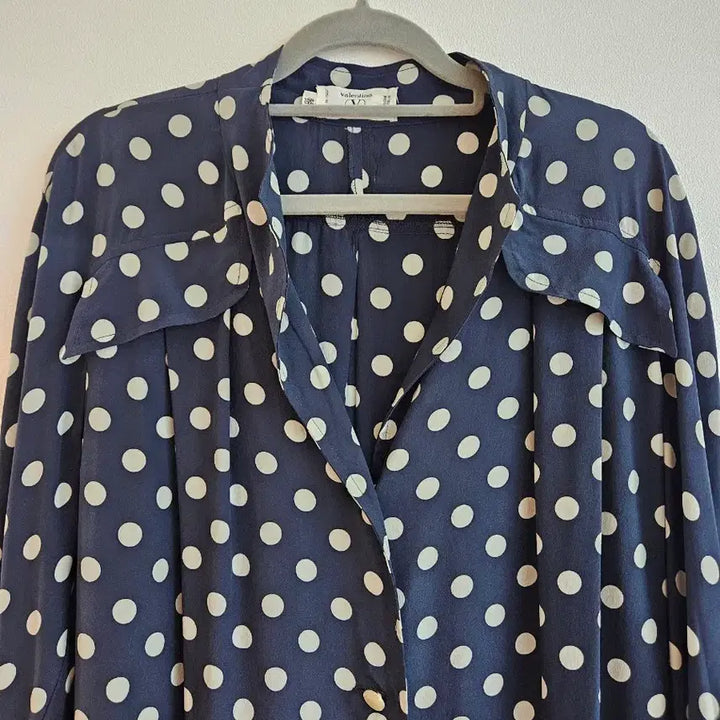 [SOLD OUT] (정품)발렌티노 미스브이라인 실크 도트 원피스